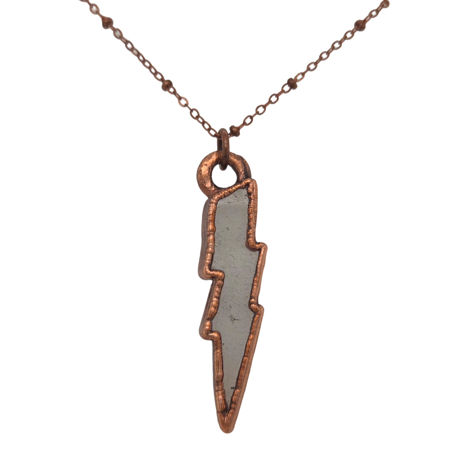 Quartz Lightning Bolt Necklace - Main Image