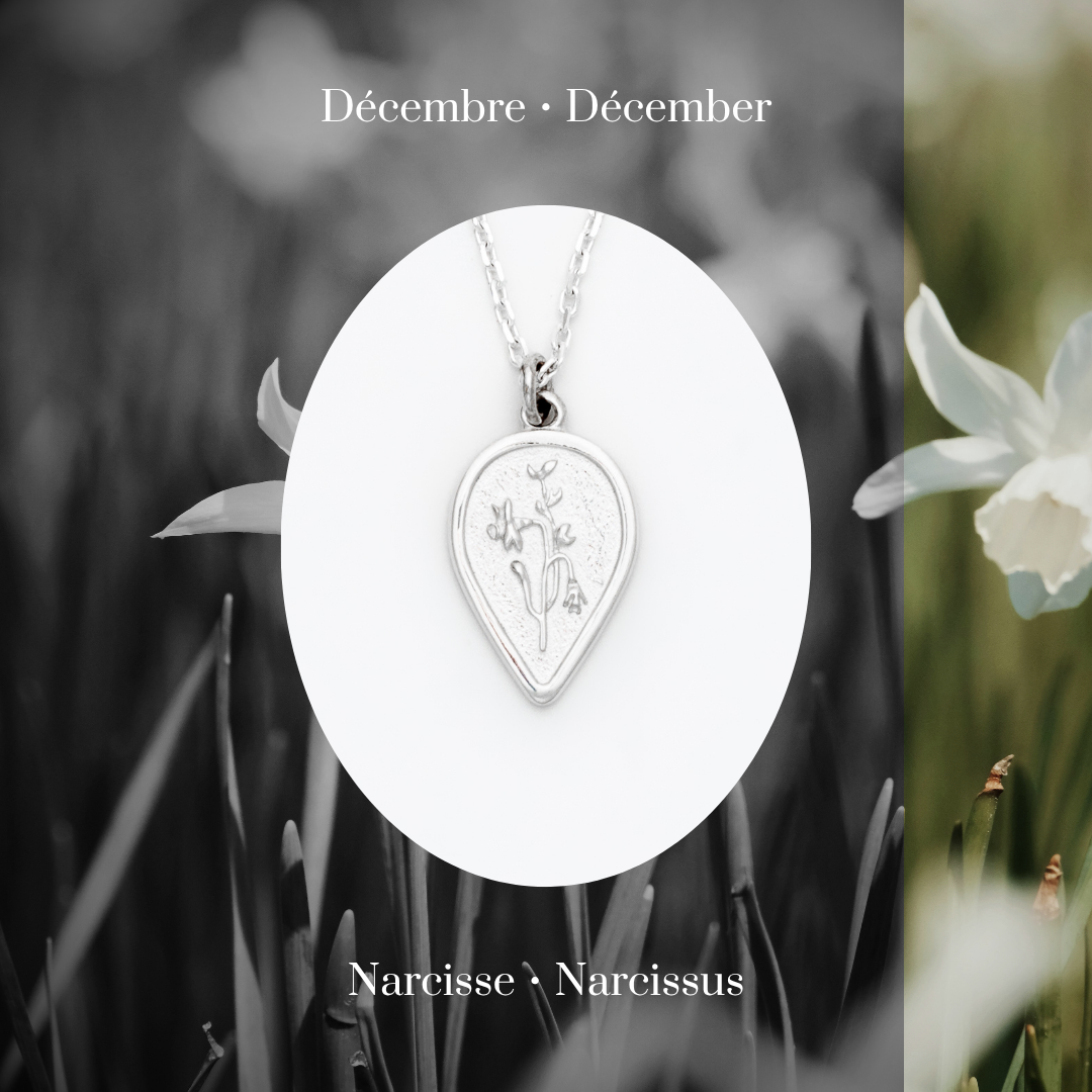 Narcissus Birth Flower Necklace