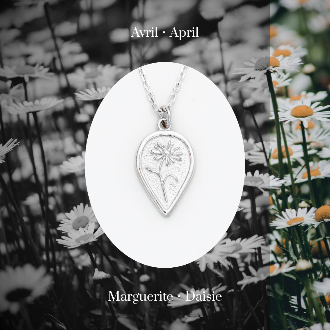 Daisy Birth Flower Necklace