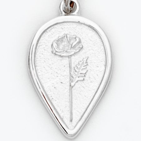 Poppy Birth Flower Necklace