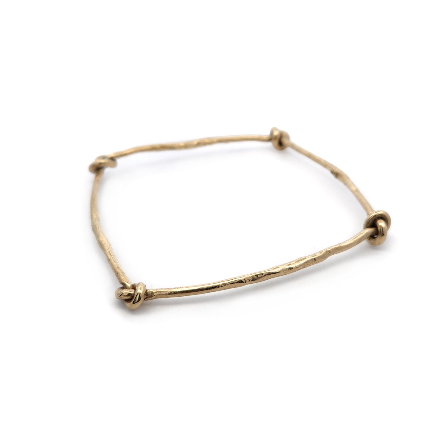 Square Knotted Bronze Bangle