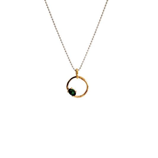 Emerald Circle of Life Pendant