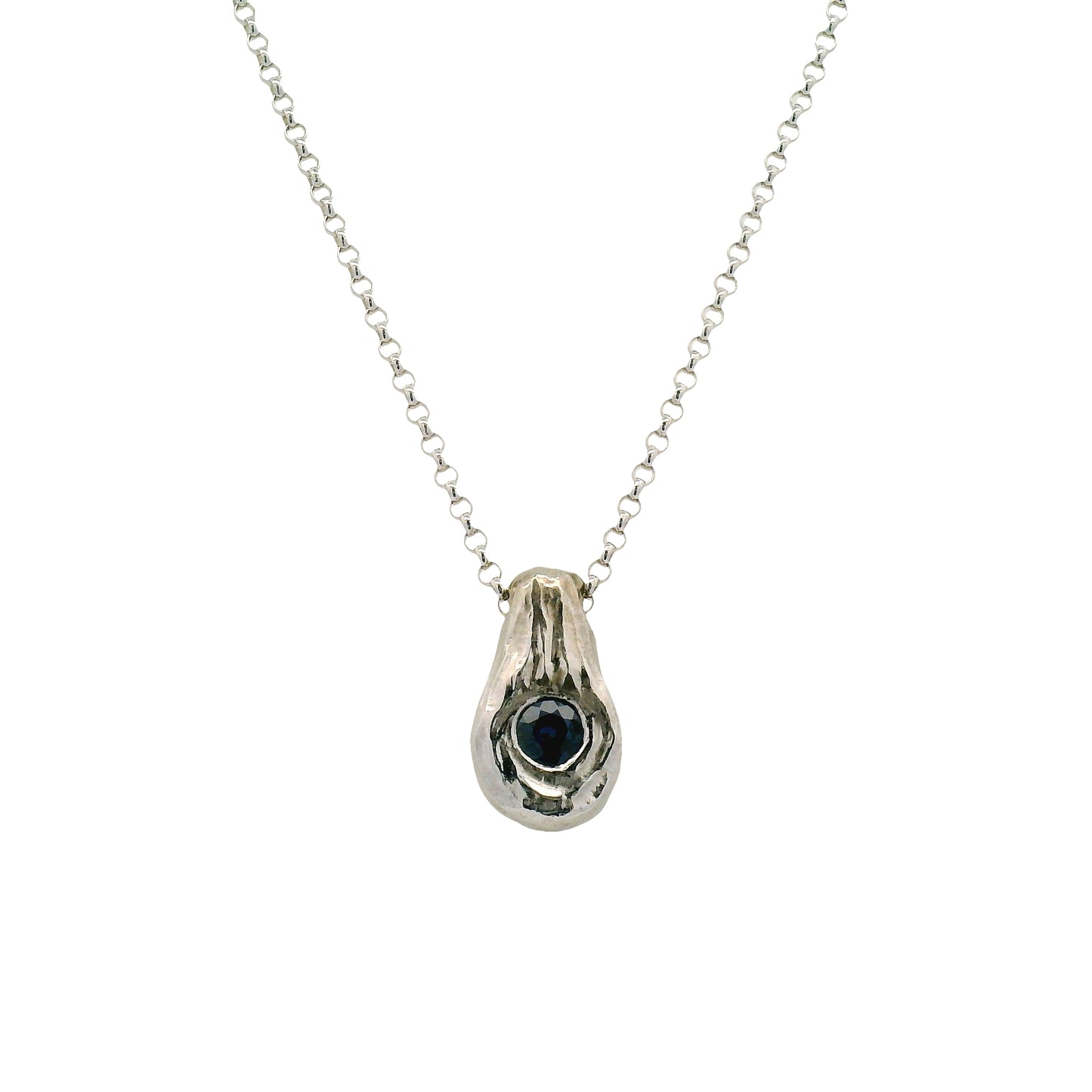 White Gold Sapphire Pendant