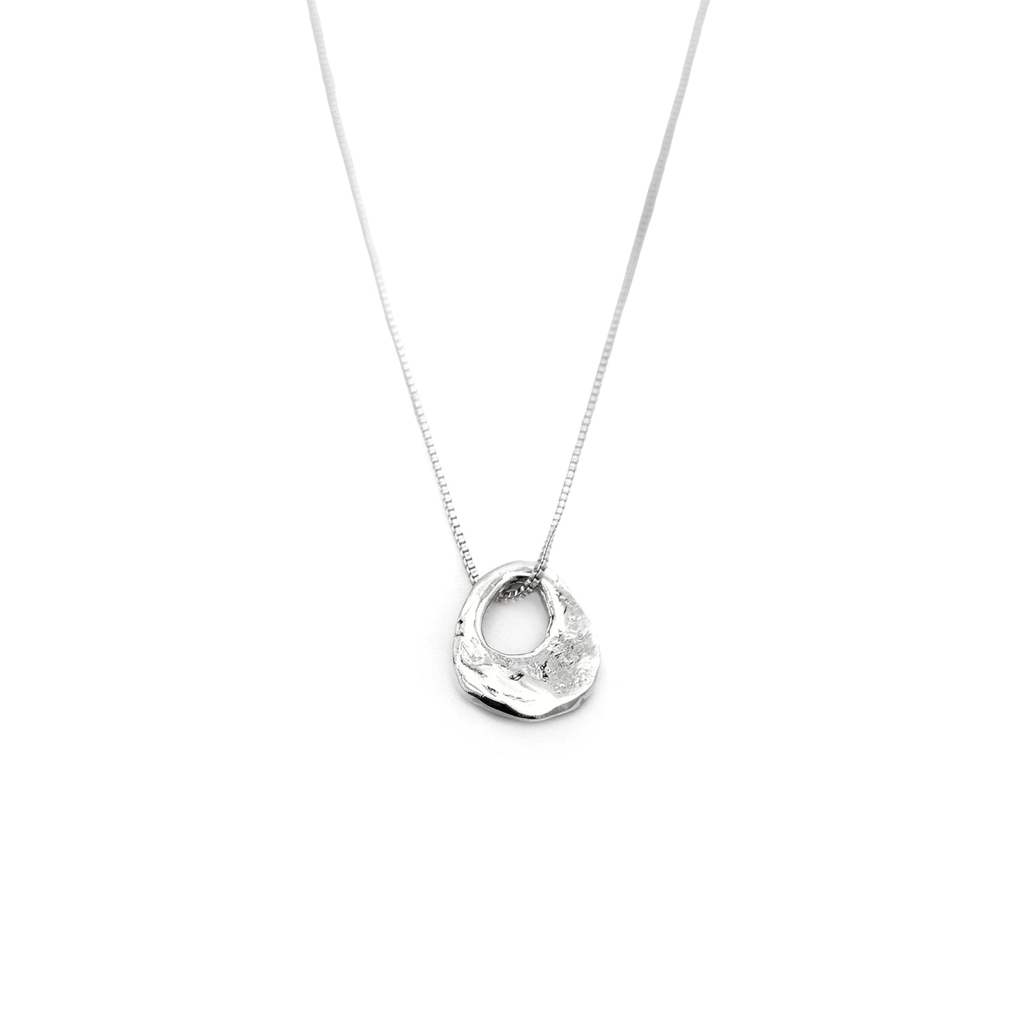 Organic Silver Eclipse Pendant