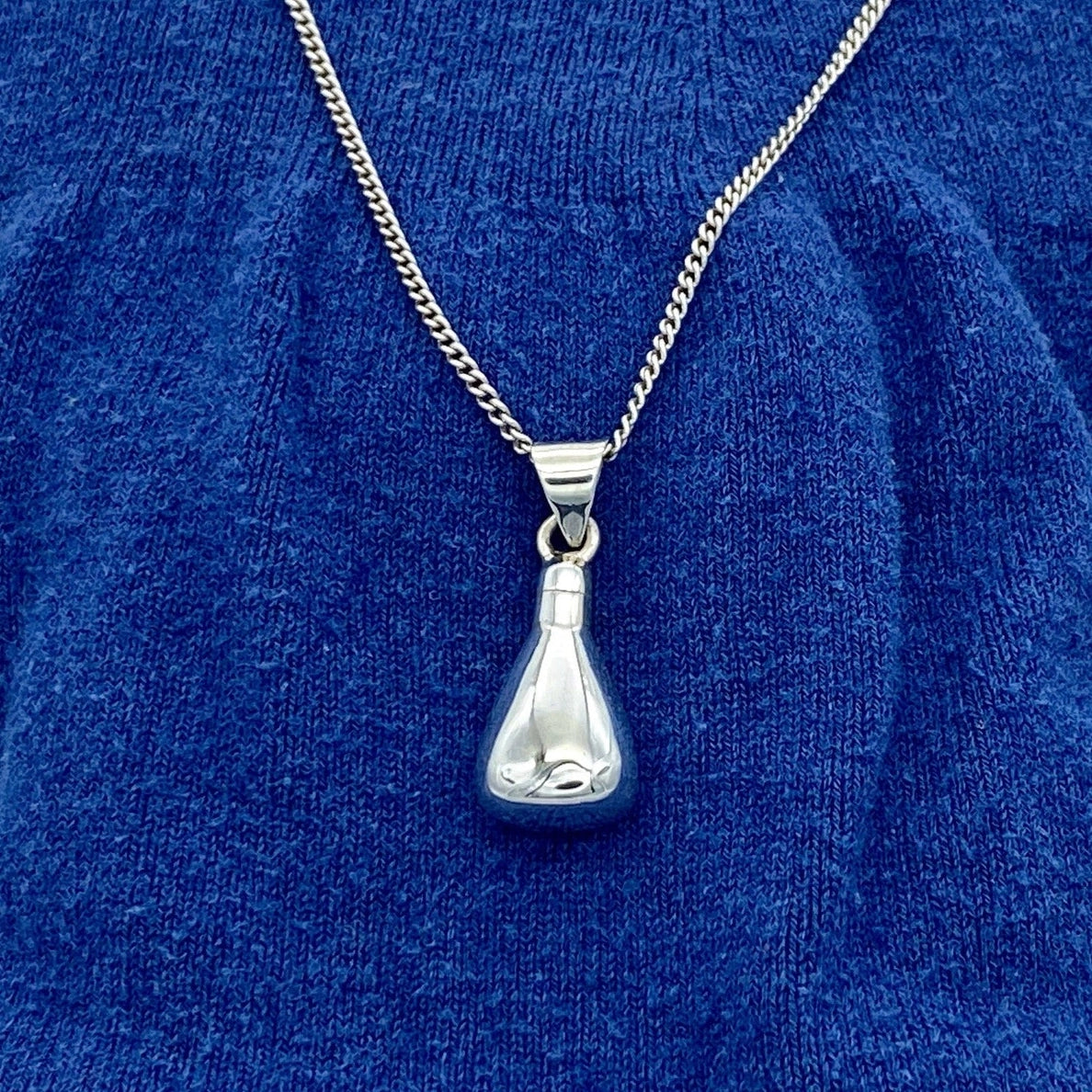 Sterling Silver Potion Bottle Urn Necklace