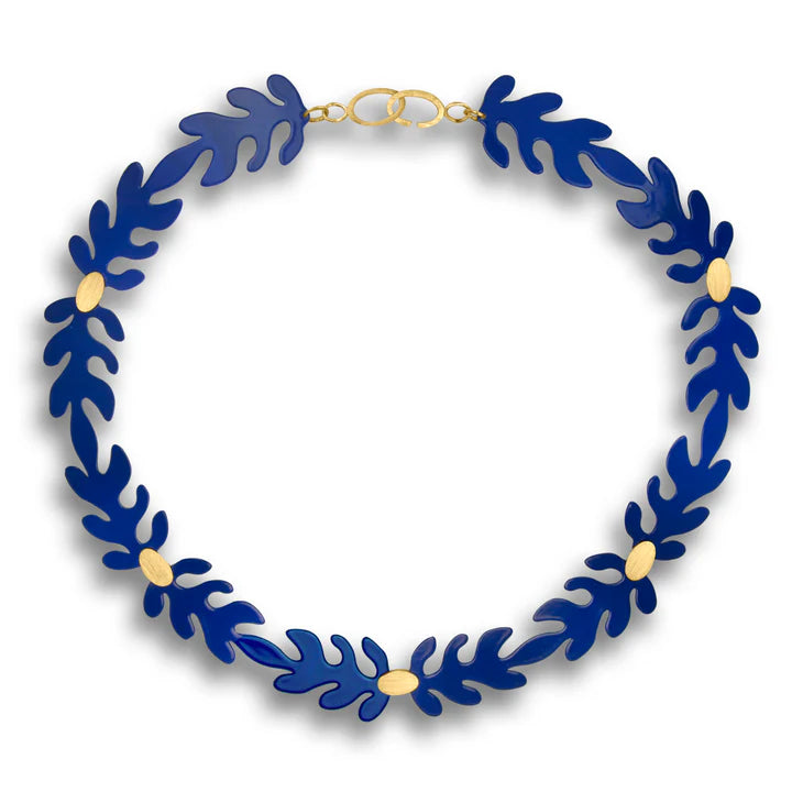 Blue & Gold Matisse Necklace