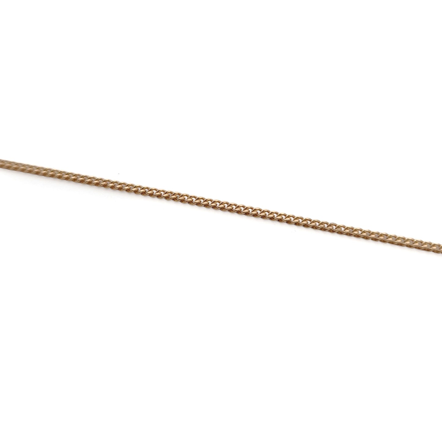 14k Yellow Gold Dainty Curb Chain Bracelet