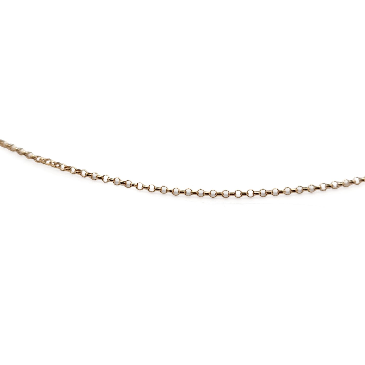14k Yellow Gold Dainty Rolo Chain Bracelet