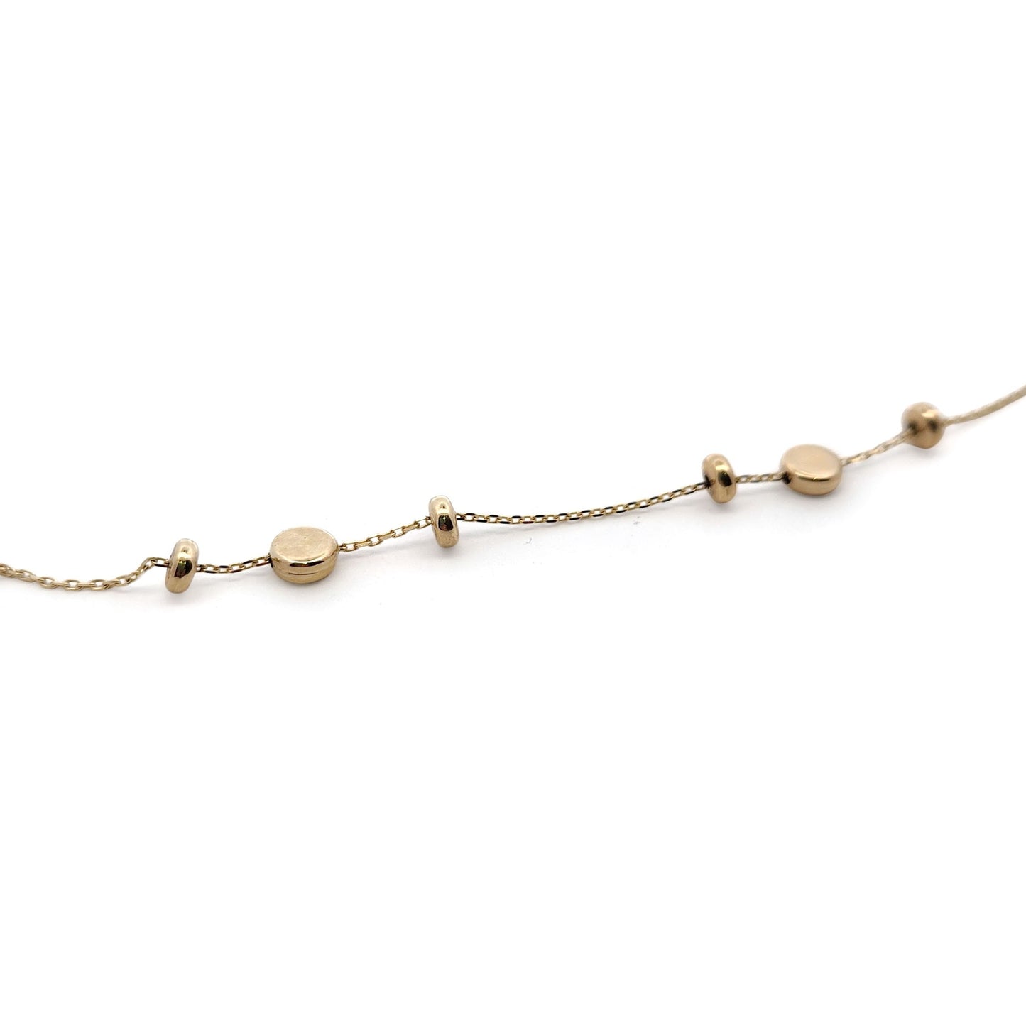 10k Yellow Gold Beaded Bracelet