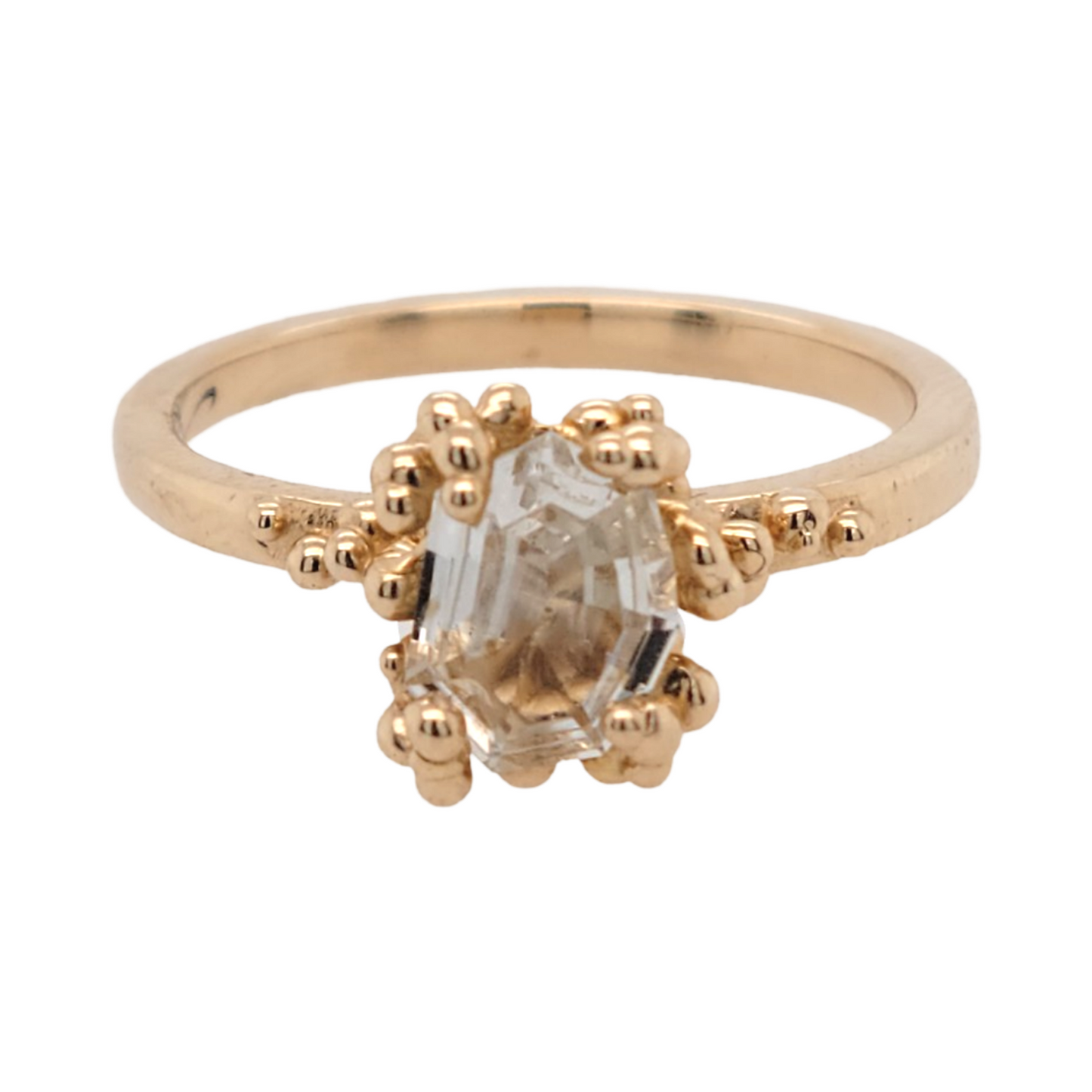 Geo Sapphire Engagement Ring