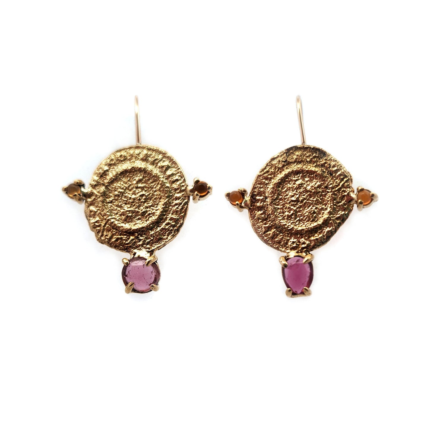 Roman Coin Drop Earrings