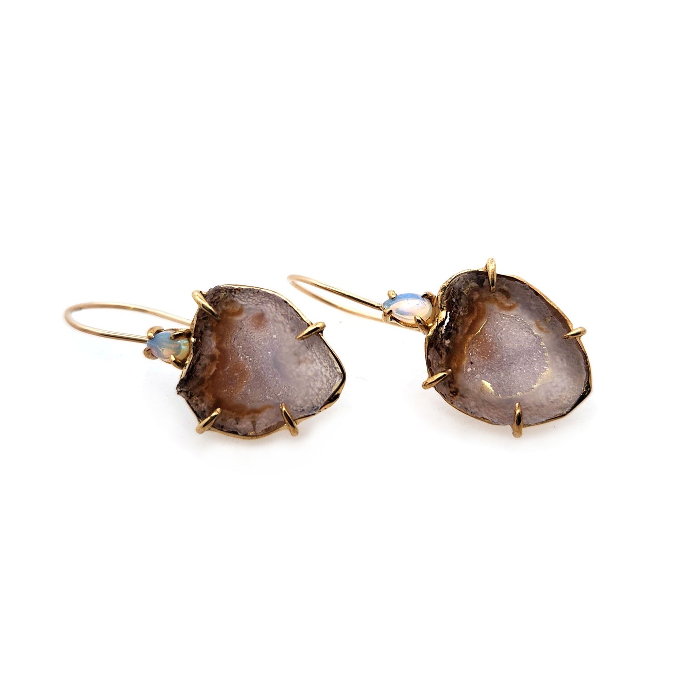 Druzy Quartz Drop Earrings