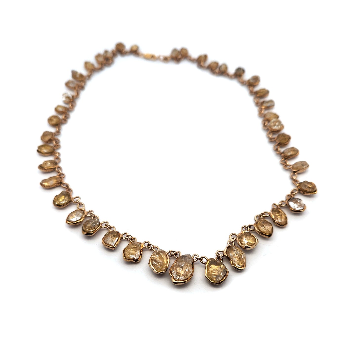 Rough Herkimer Diamond Collar Necklace