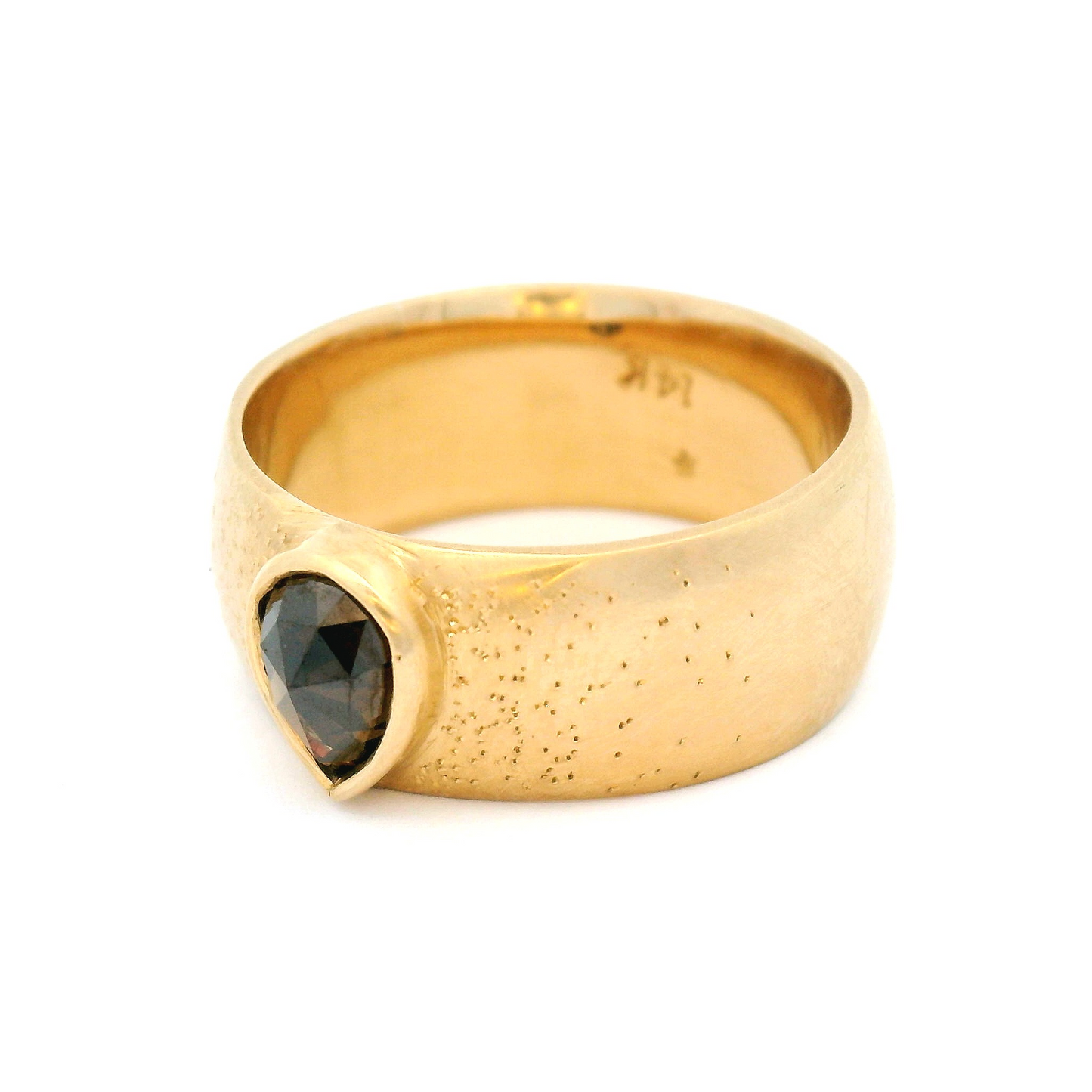 14K Yellow Bezel Set Solitaire with 0.69ct Rose-Cut Diamond