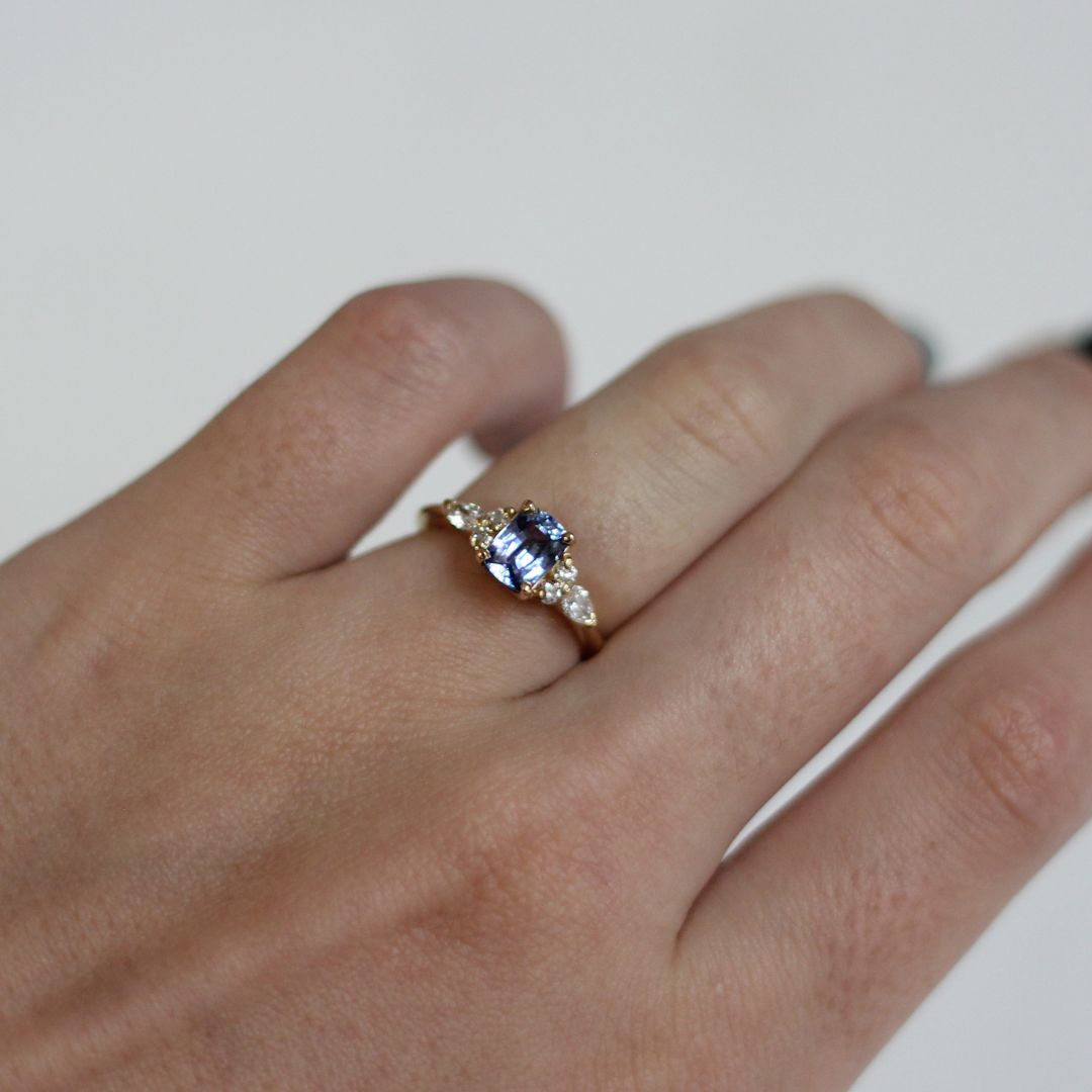 Anna Baby Blue Sapphire Ring