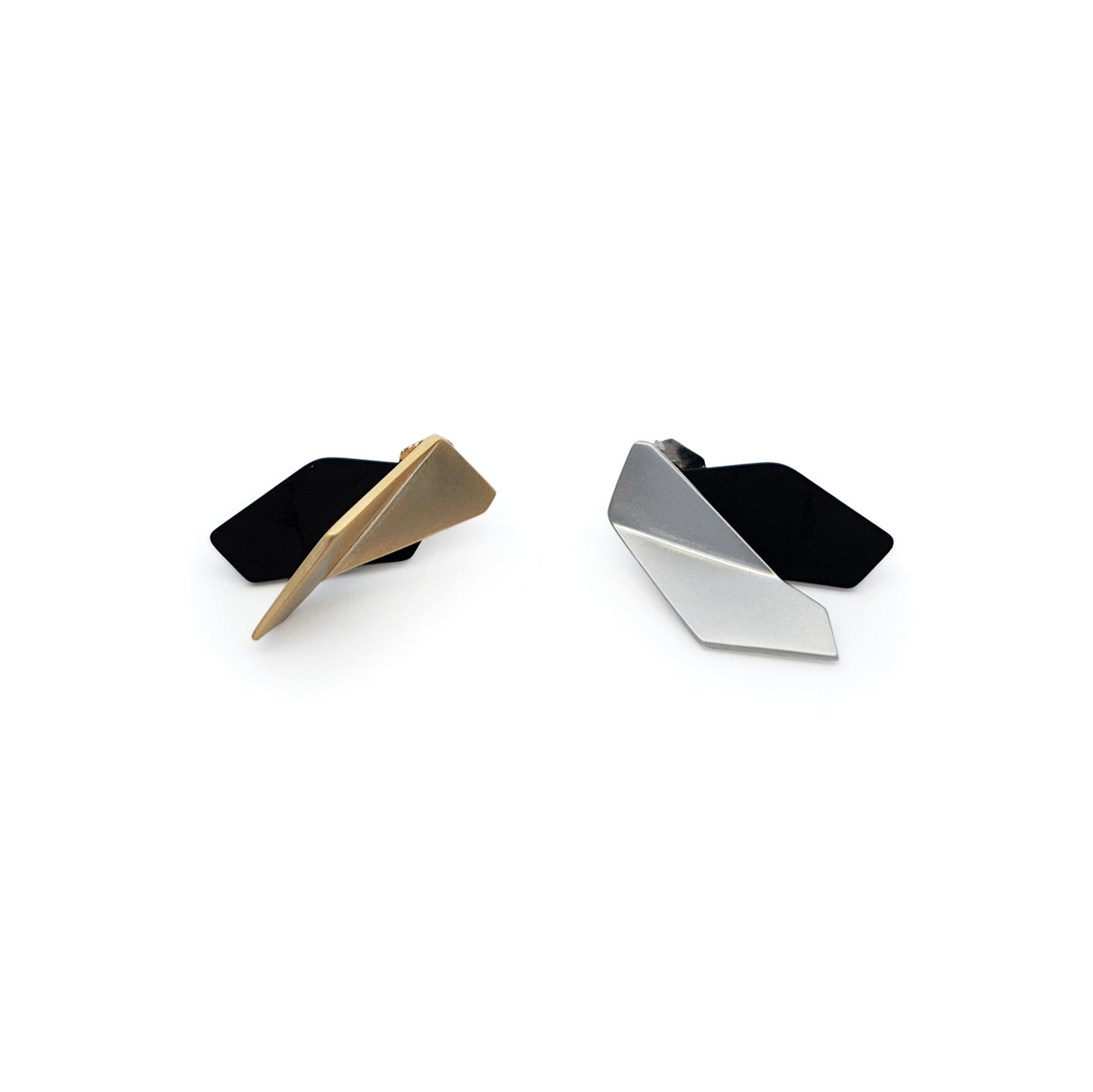 Asymmetric Faceted Earrings