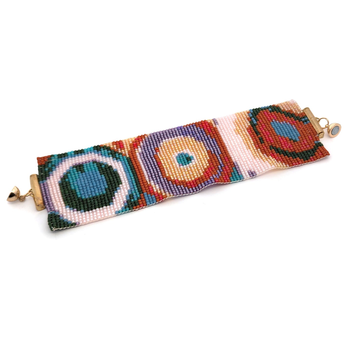 Kadinsky's Circles Beaded Bracelet