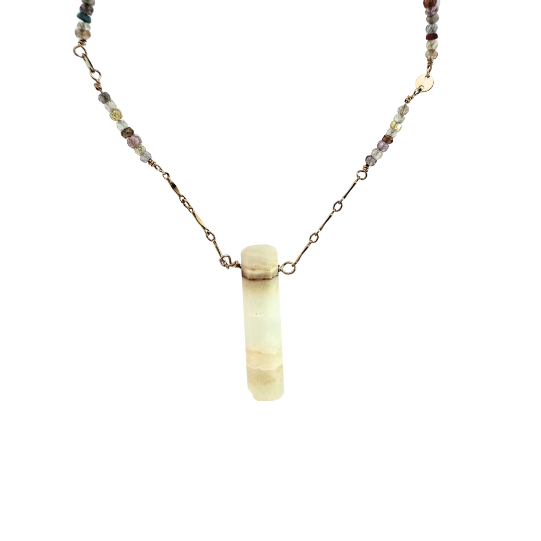 Aragonite Multi-Gemstone Necklace
