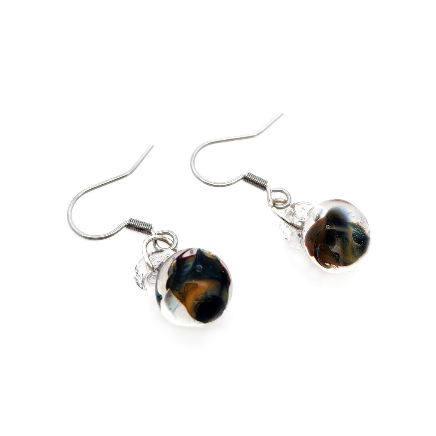 Green & Blue Spherical Drop Earrings