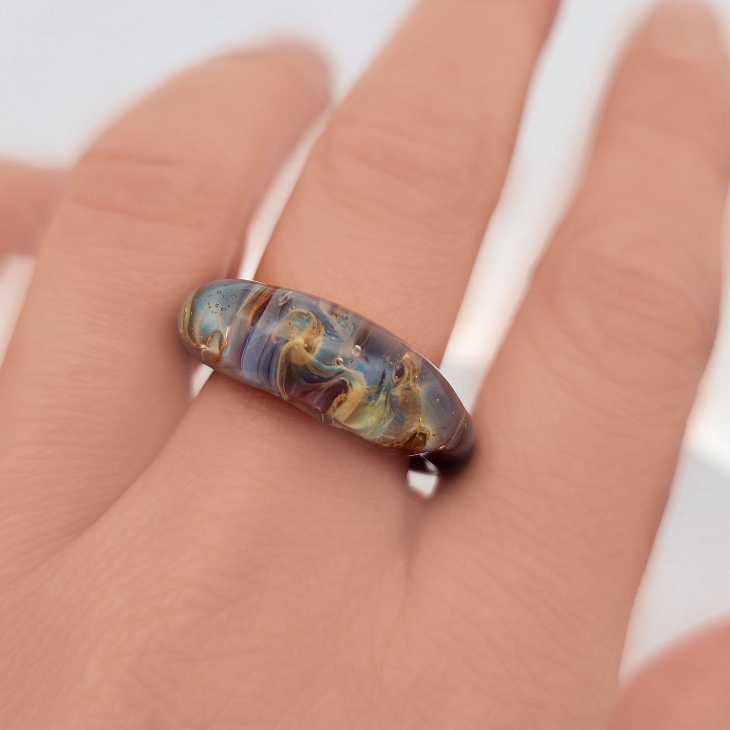 Glass Mystic Cloud Ring
