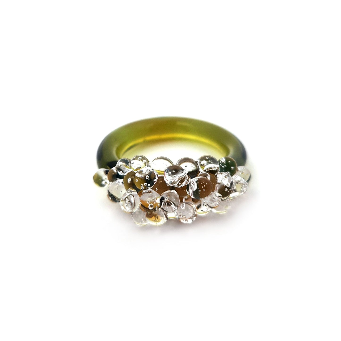 Glass Dewdrop Ring