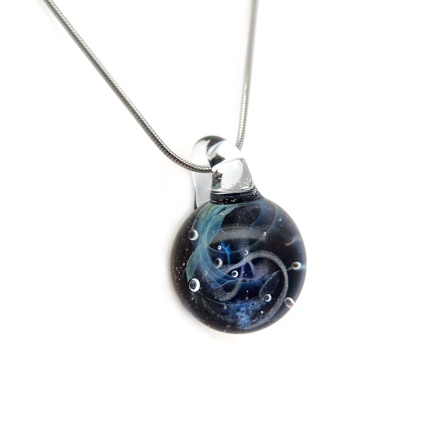 Glass Galaxy Ball Pendant