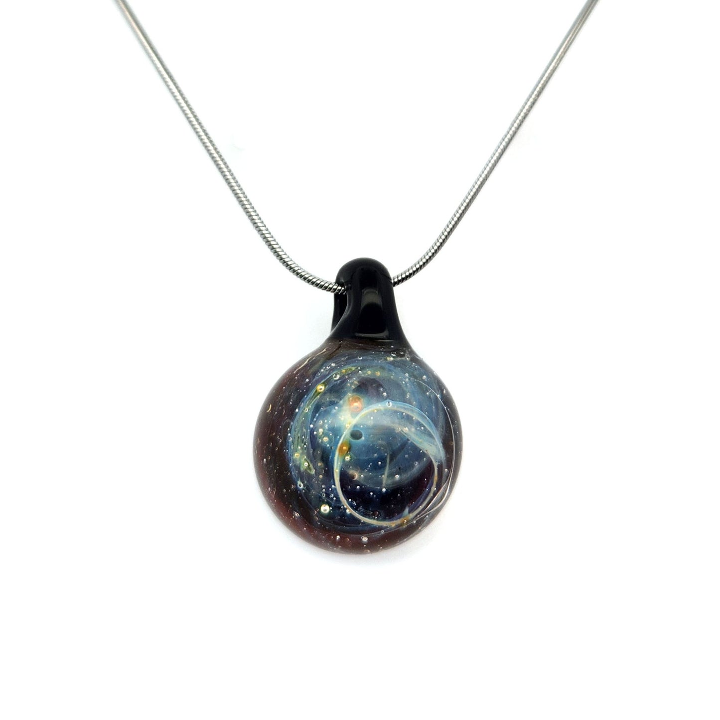 Glass Galaxy Ball Pendant