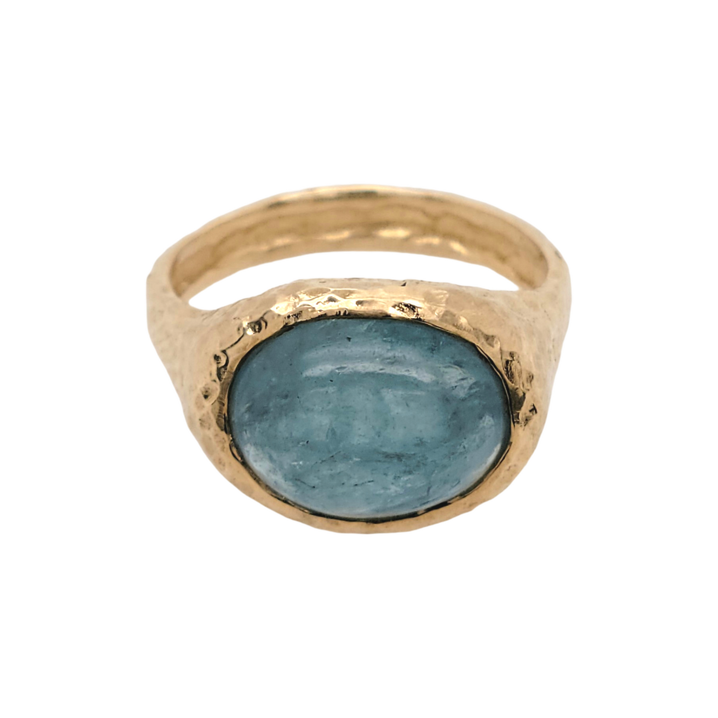 Aquamarine Cabochon Ring