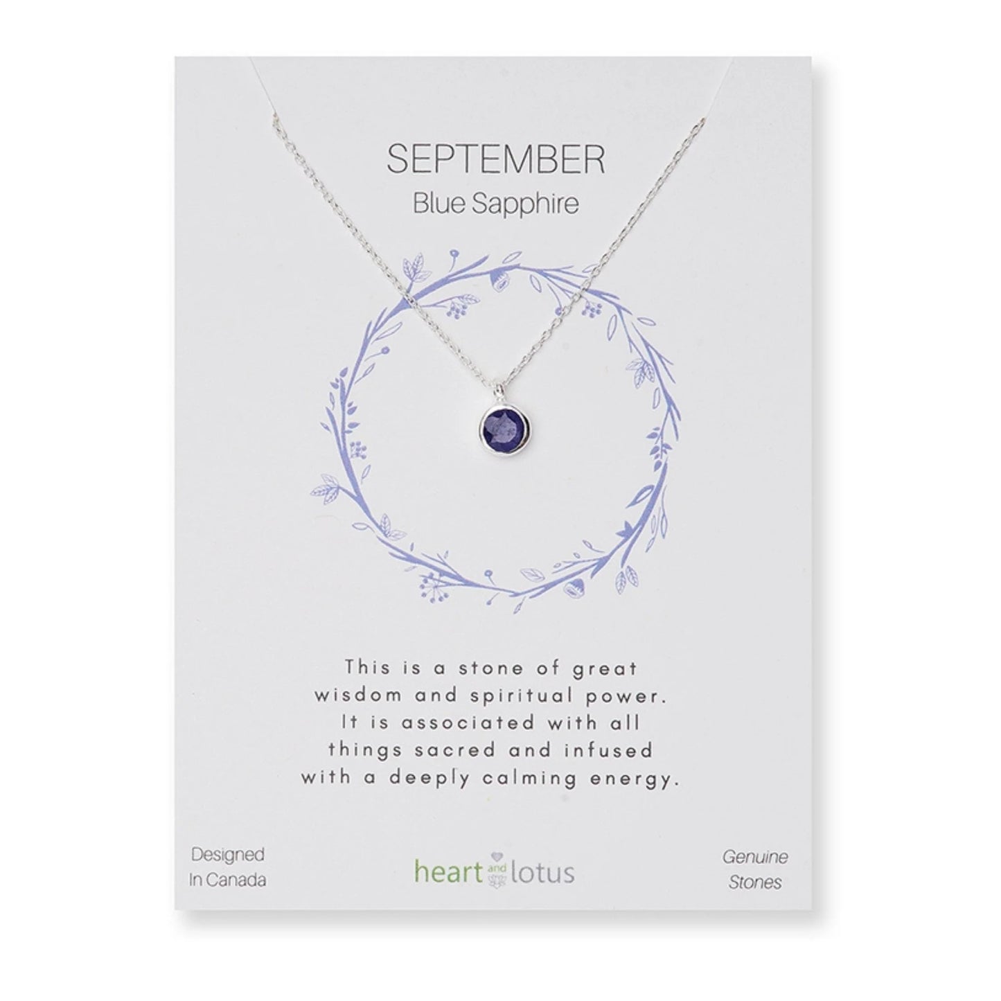 Blue Sapphire September Birthstone Necklace