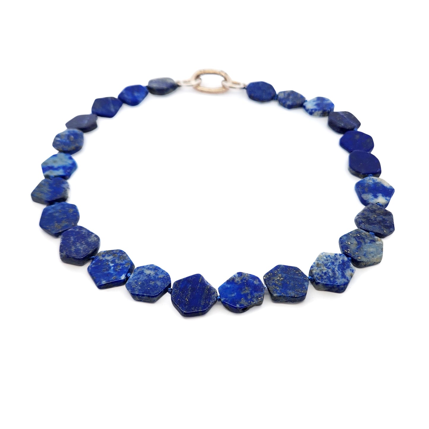 Hexagon Lapis Lazuli Necklace