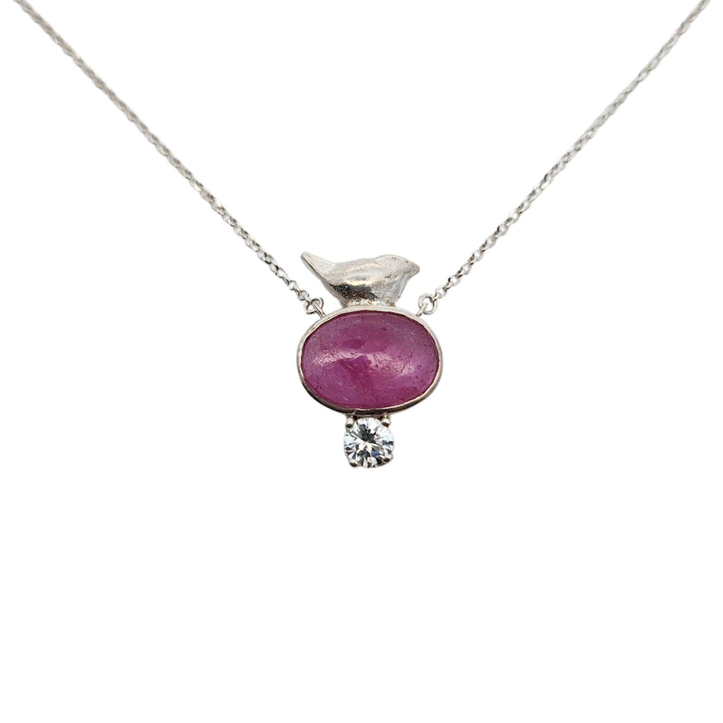 Ruby Bird Pendant
