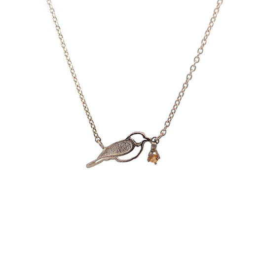 Birthstone Birds Gemstone Necklace