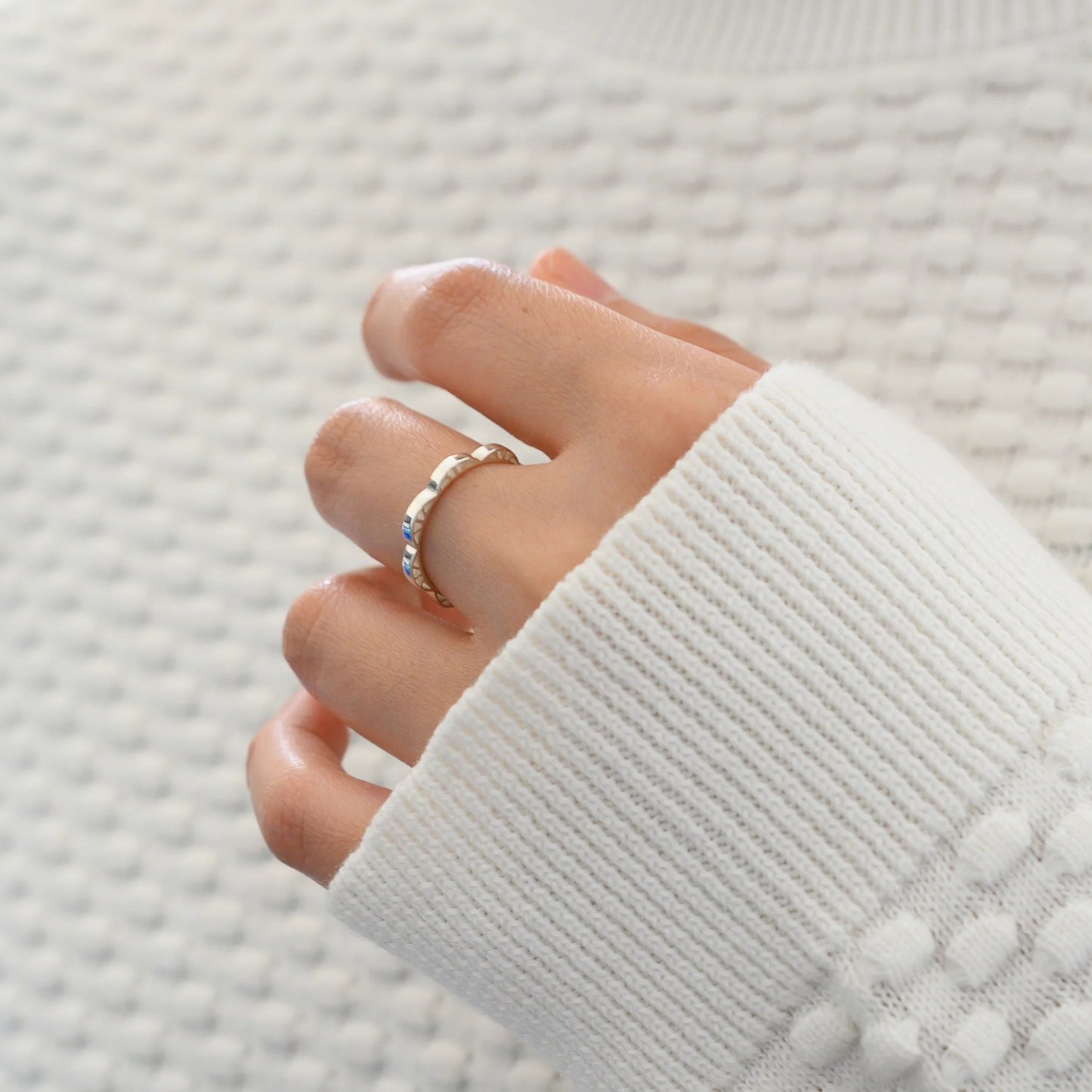 Mandala Seashell Ring