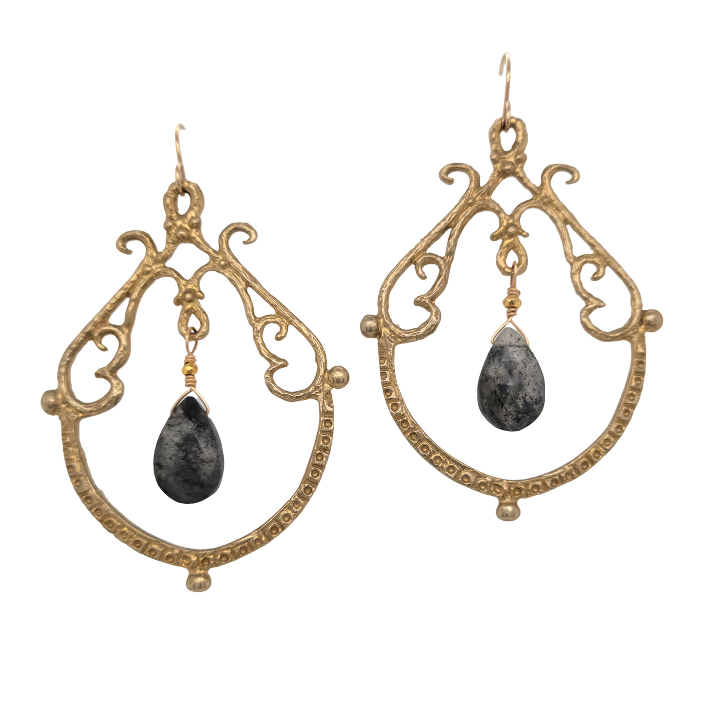 Bronze Chandelier Earrings