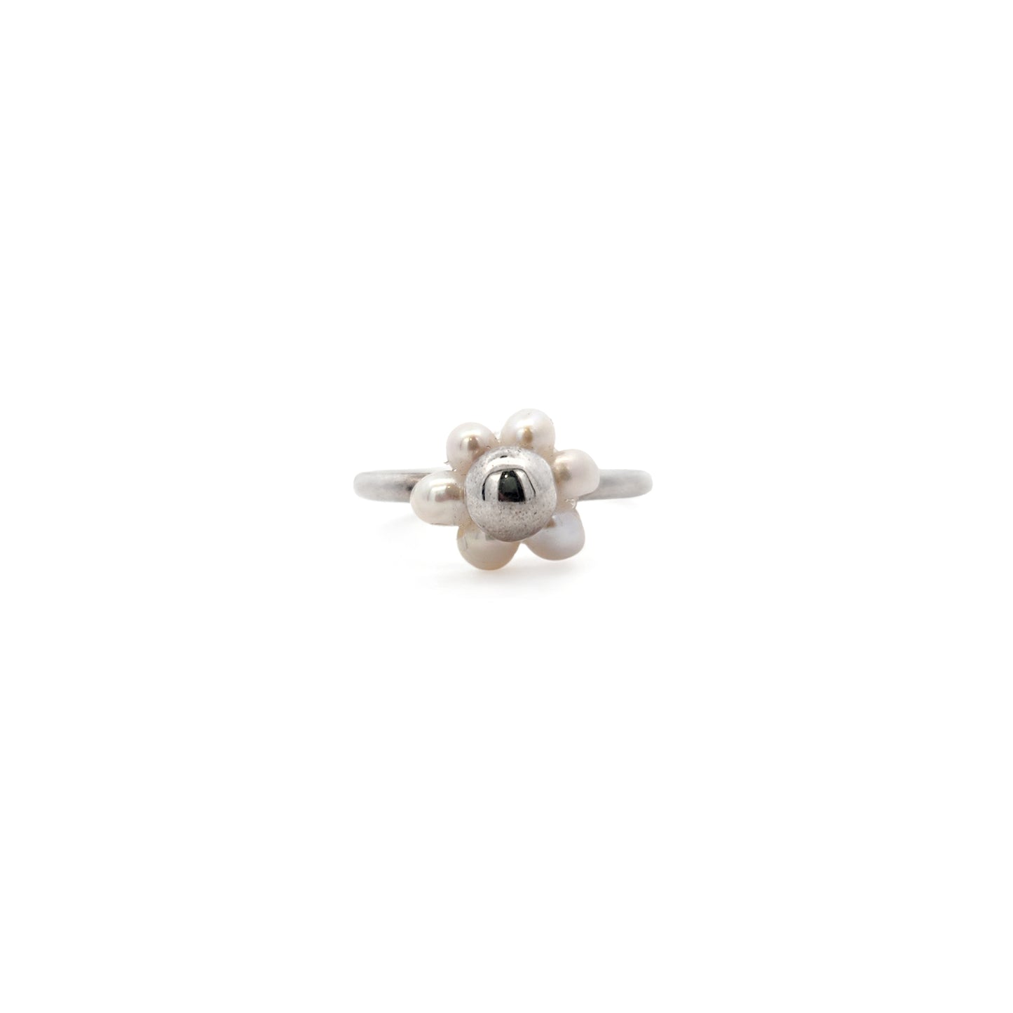 Pearl Flower Cluster Ring