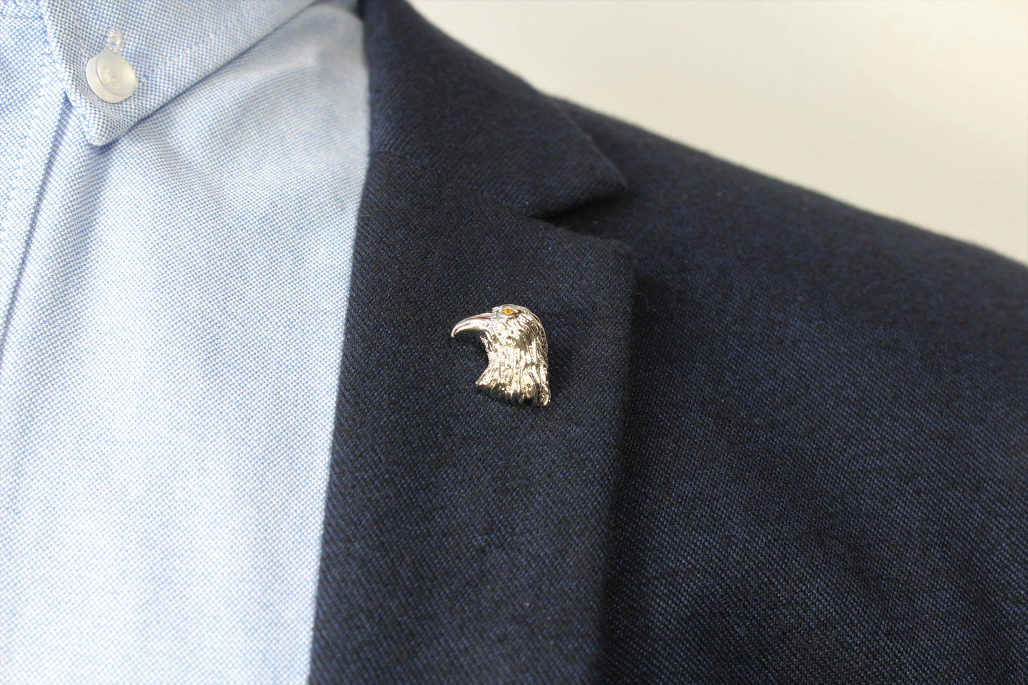 Hawk Head Lapel Pin