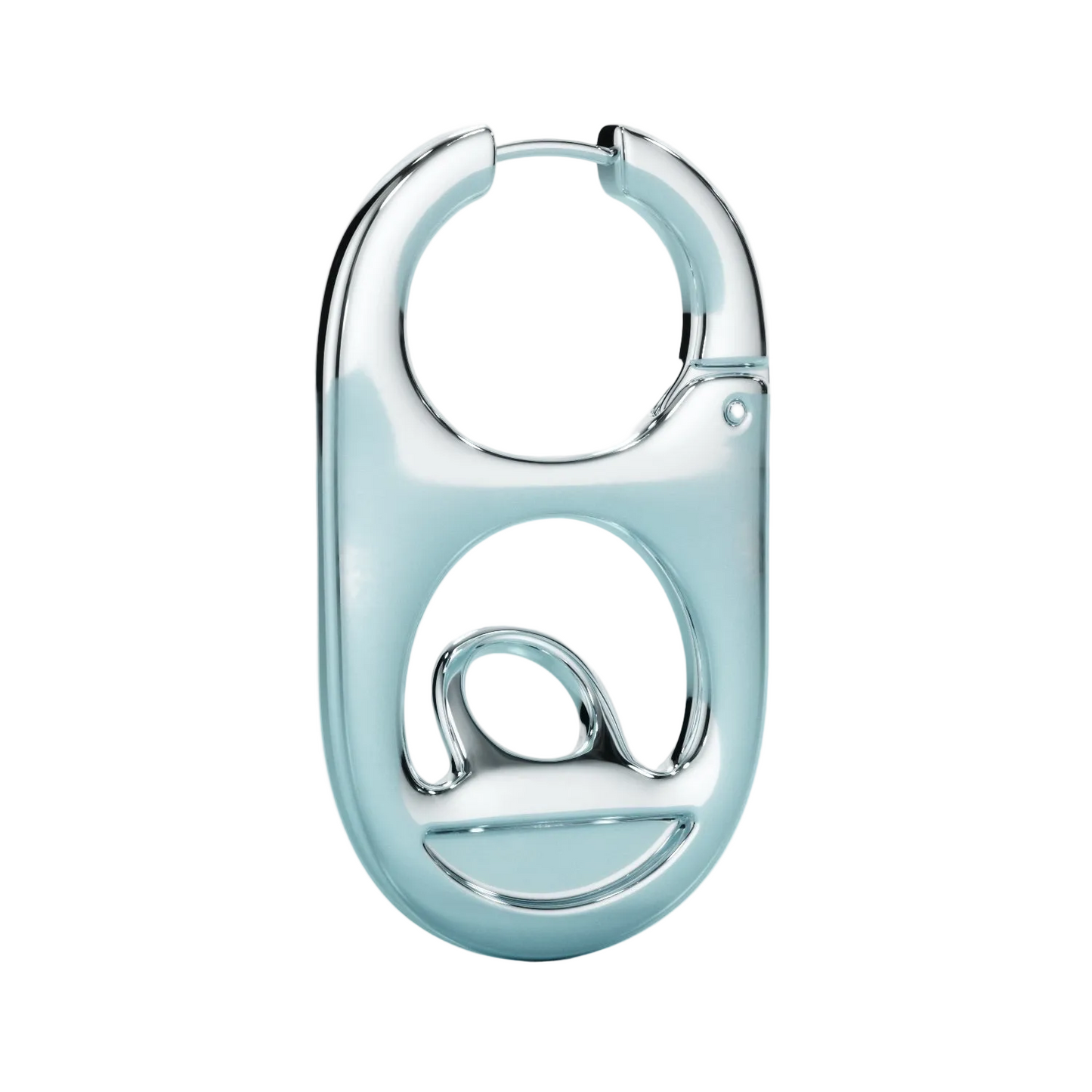 Pop Tab / Soda Tab Earring - Silver