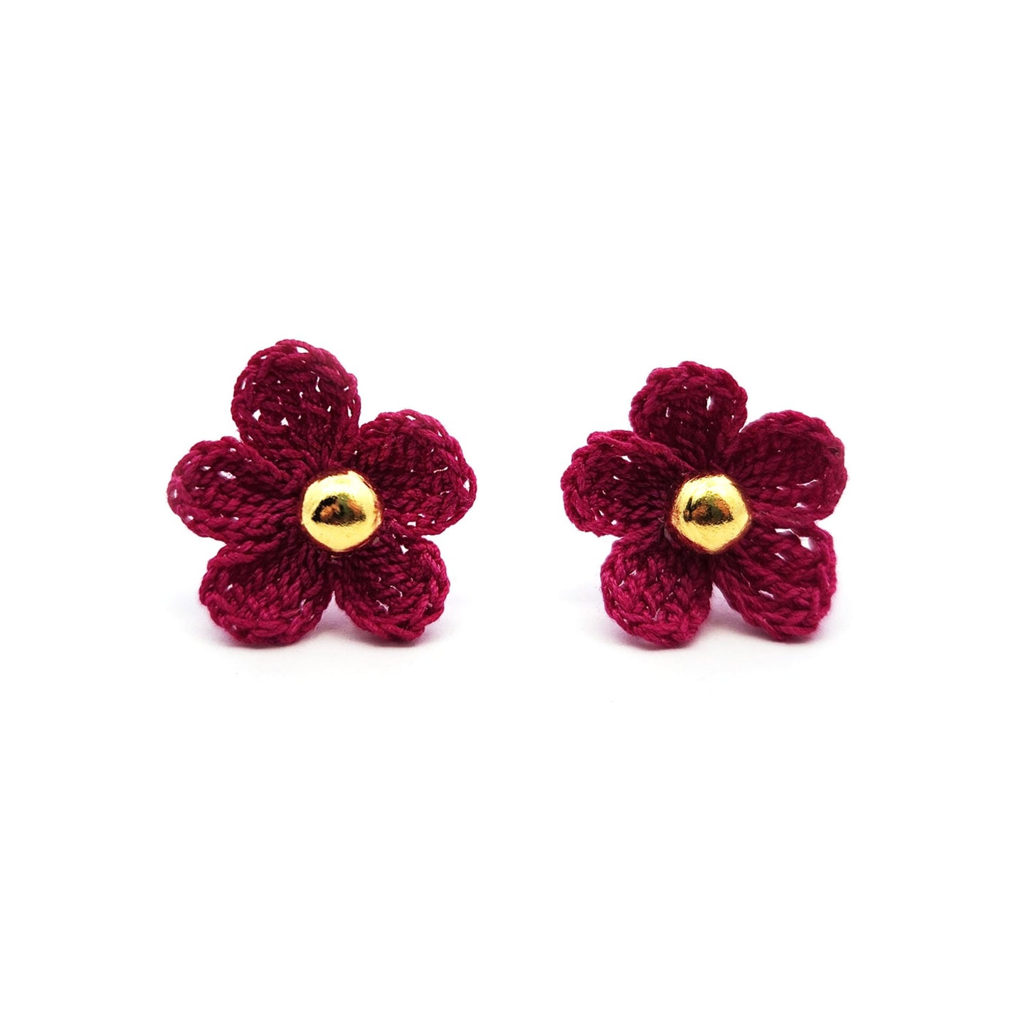 Pink Mini Bloom Embroidery Studs