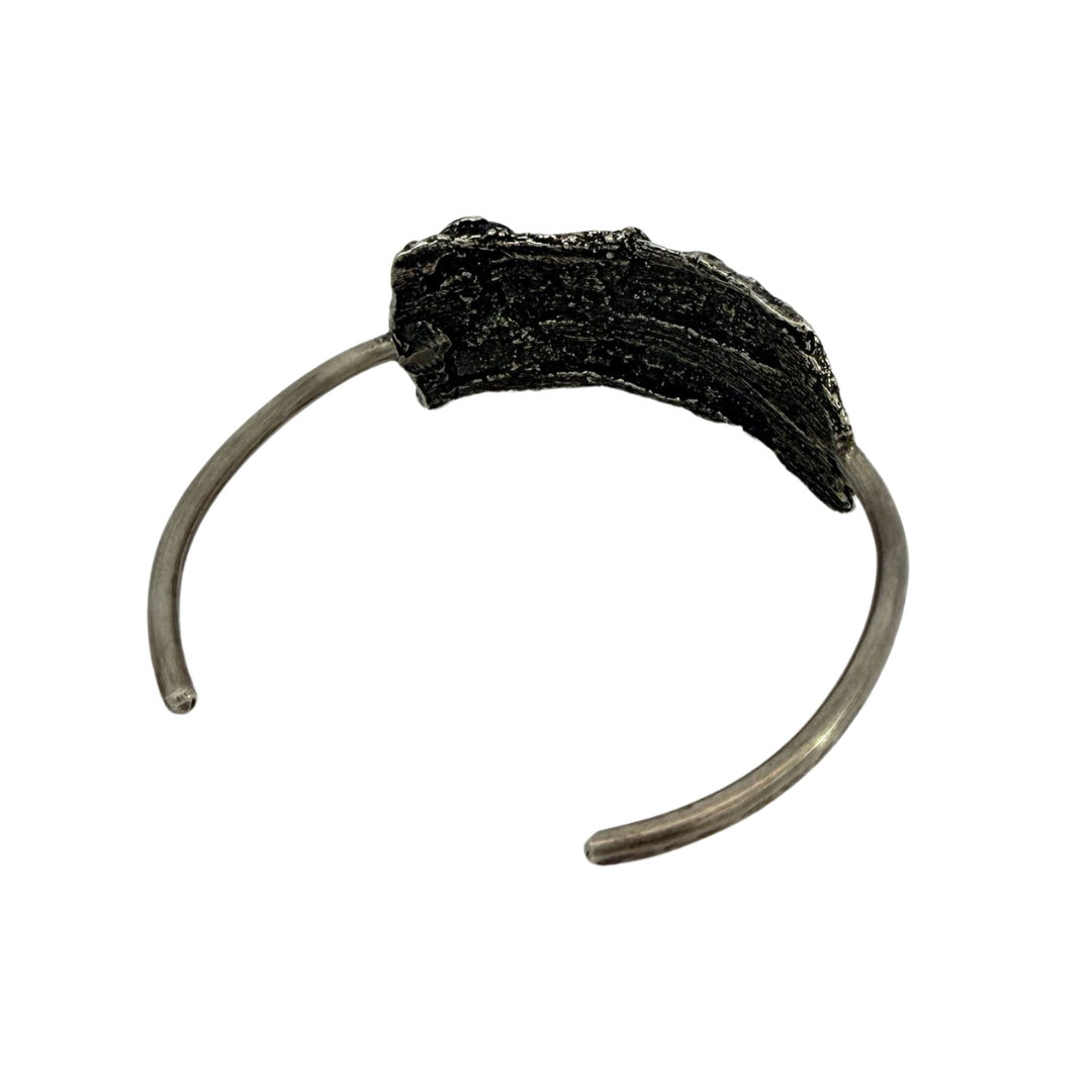 Sterling Silver Tree Bark Cuff