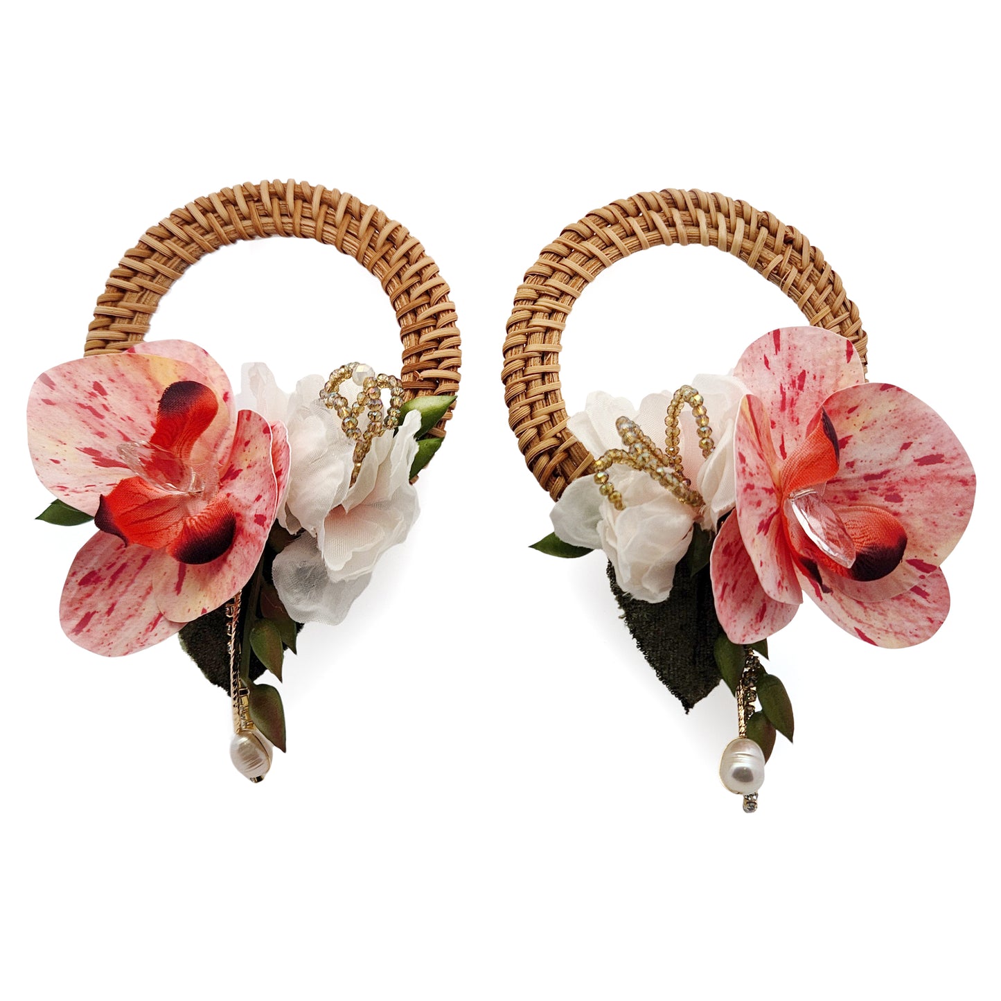 Pink Garden Party Flower Earrings