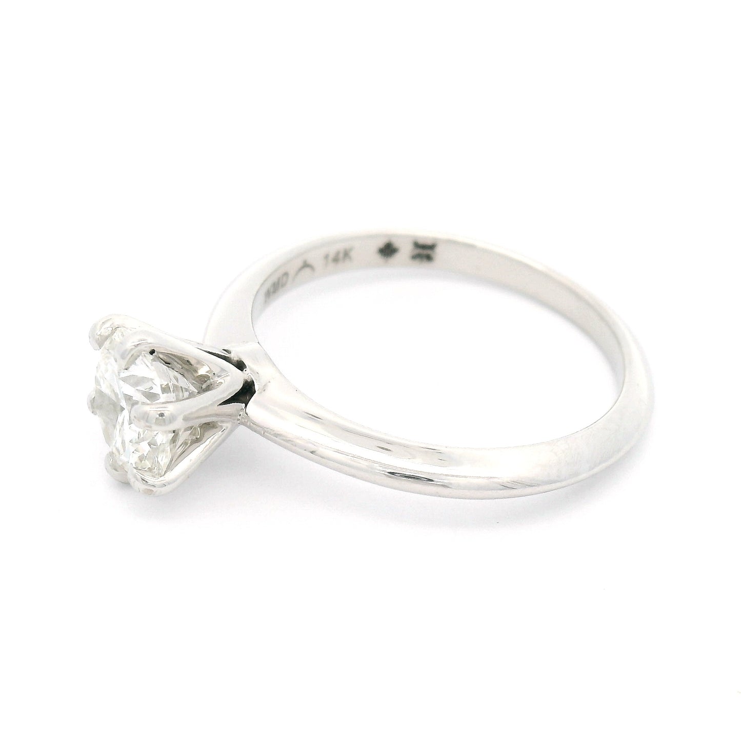 Platinum Six-Claw Solitaire with 1.06ct Lab-Grown Round Brilliant Cut Diamond