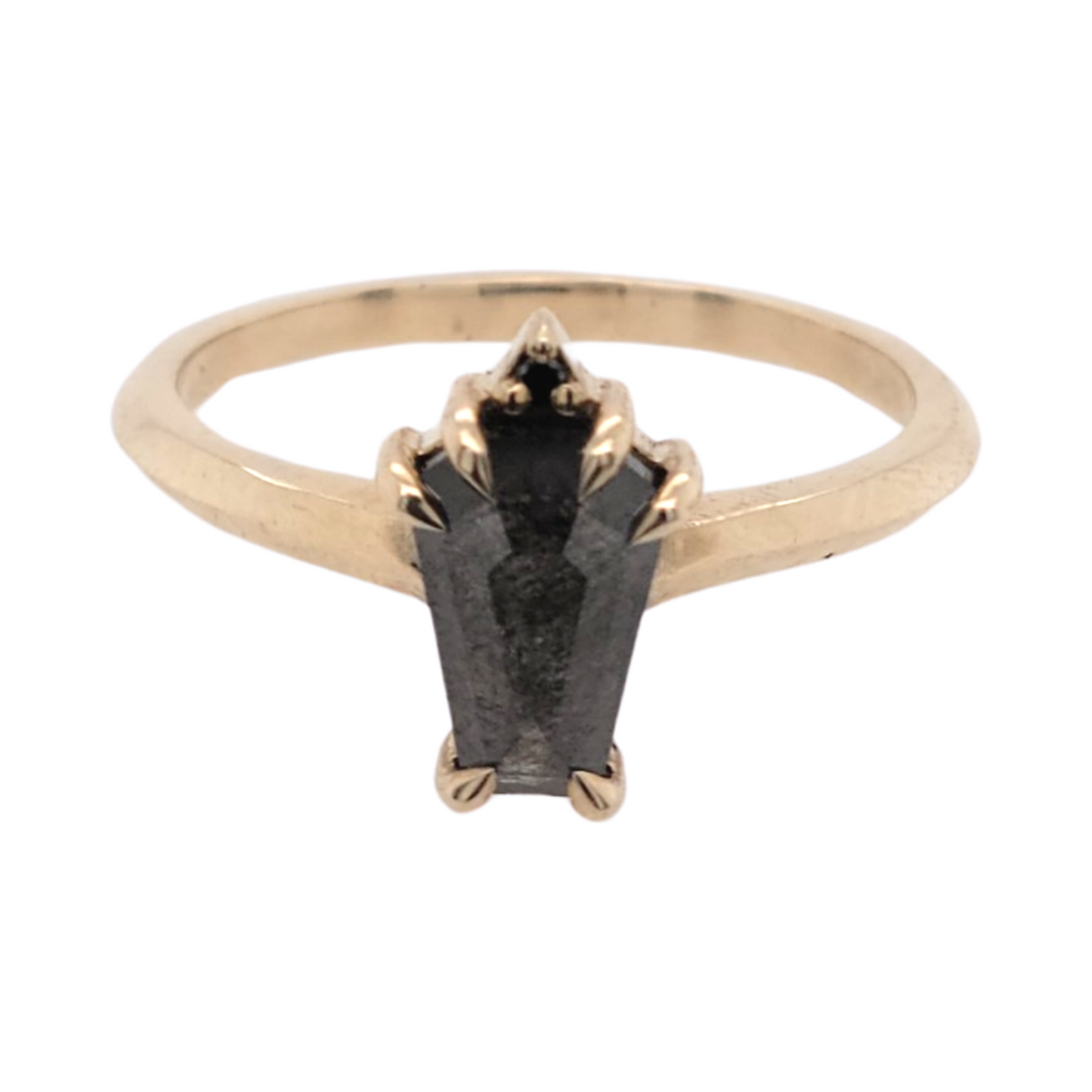 Salt and Pepper Coffin Ring