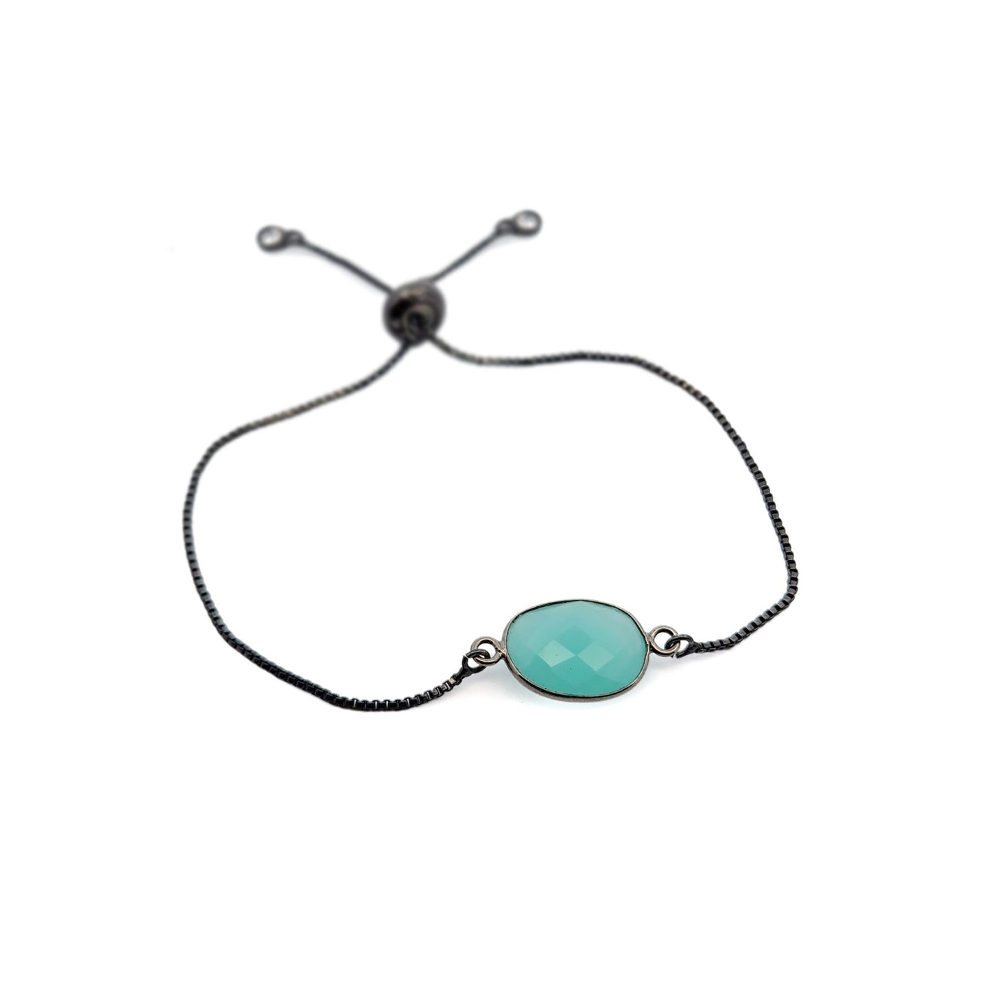 Chalcedony Slider Bracelet