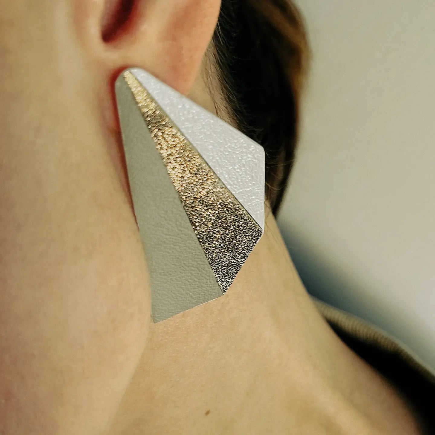 Flutter Sparkle Leather Earrings