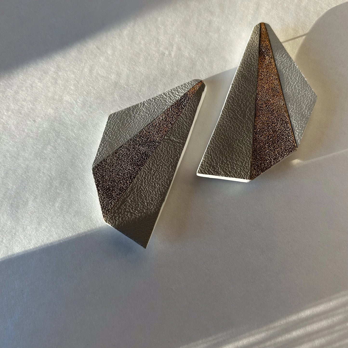 Flutter Sparkle Leather Earrings