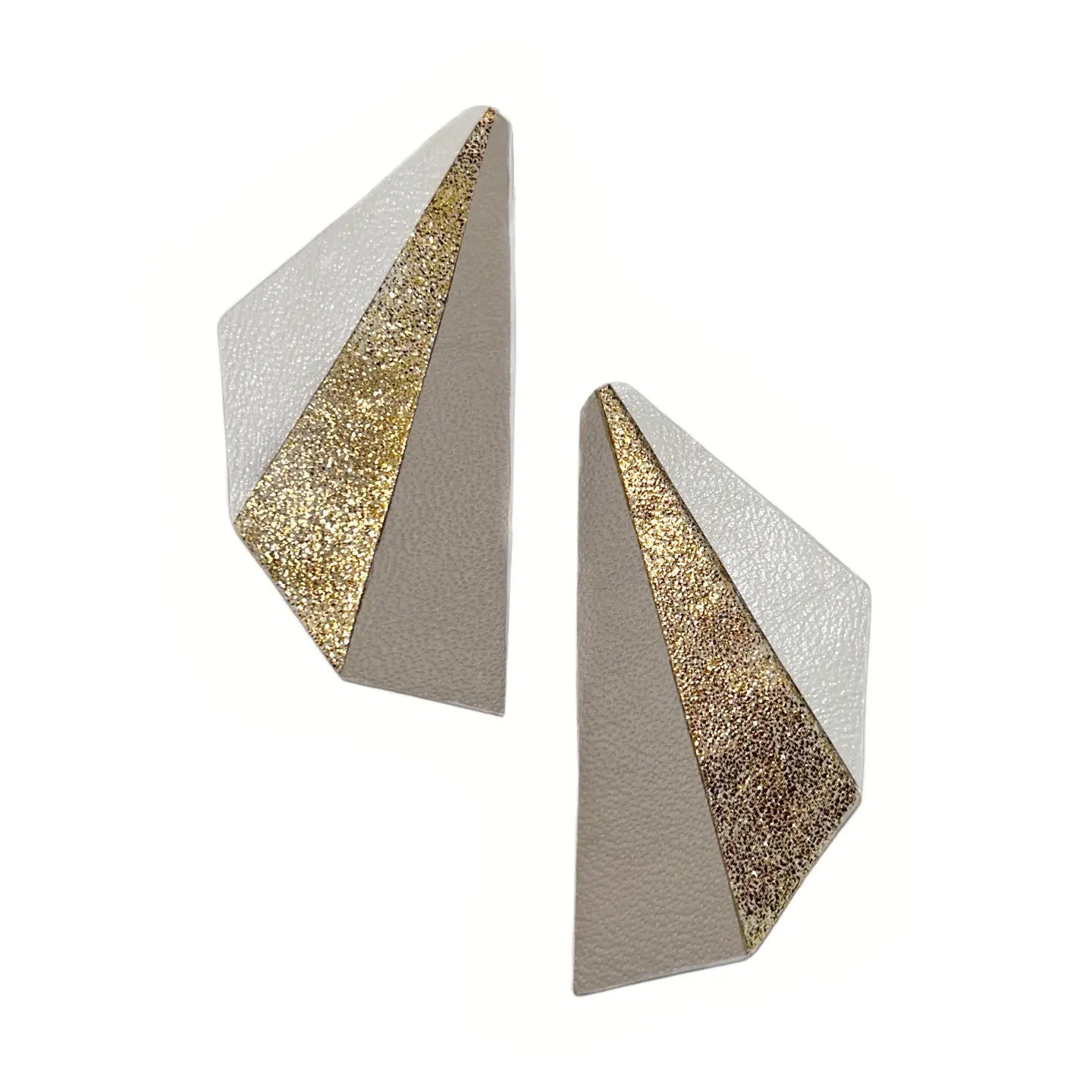 Flutter Sparkle Leather Earrings