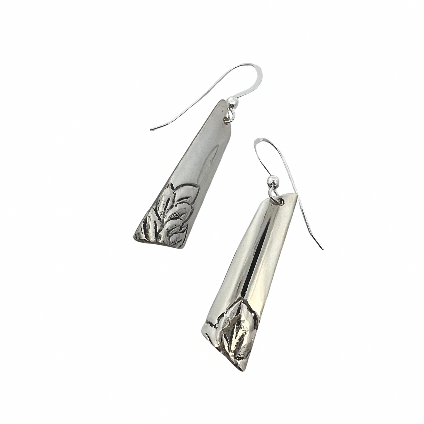 Silverware Medium Rectangle Earrings
