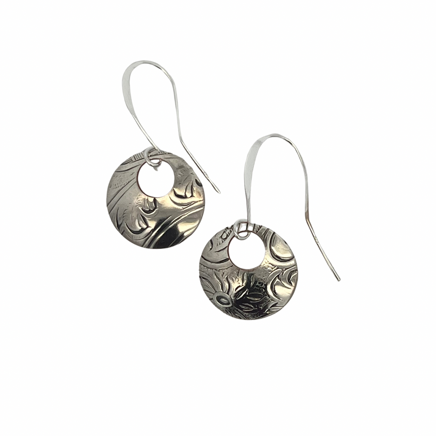 Silverware Small Circle Earrings