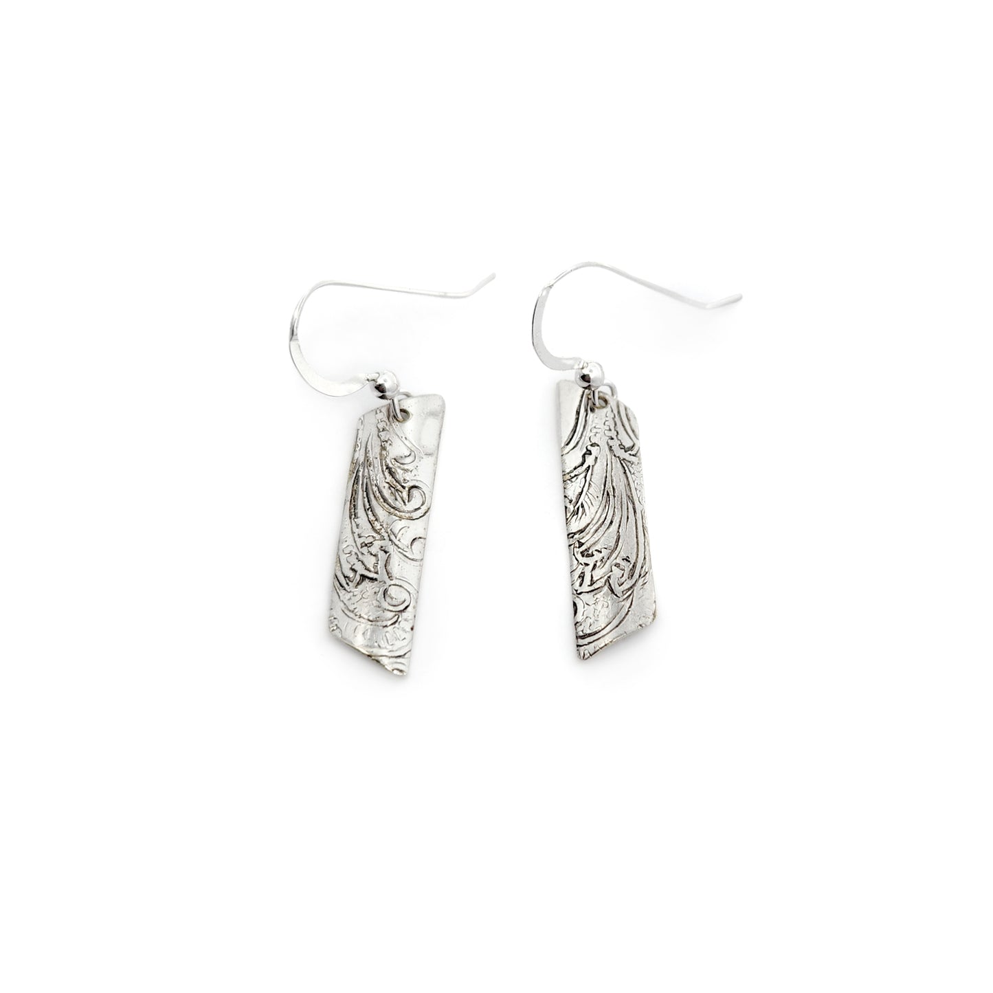 Vintage Silverware Bar Earrings