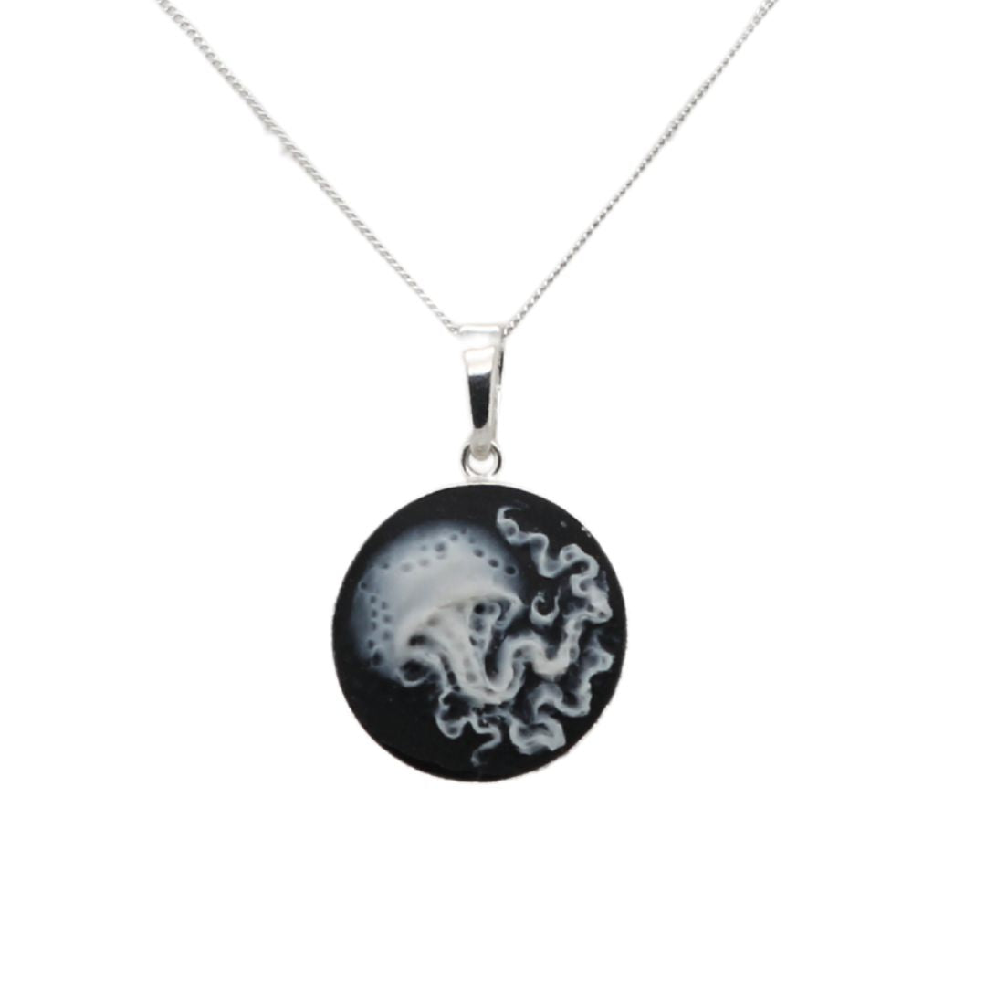 Handmade Polymer Jellyfish Small Pendant
